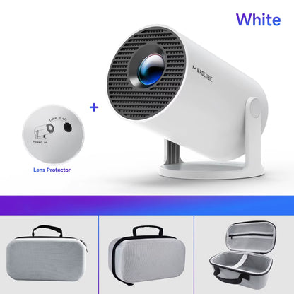 ZAVIO HY300 Pro 8K Android Projector - Dual WiFi 6, 290 ANSI Lumens, Allwinner H726, Bluetooth 5.4, 1080P, 1280x720P Home and Outdoor Cinema Projector