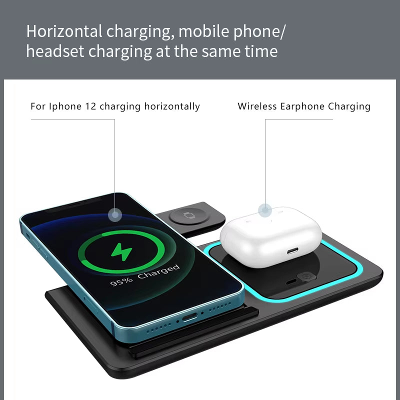  ZAVIO 2026 3-in-1 Fast Wireless Charging Station