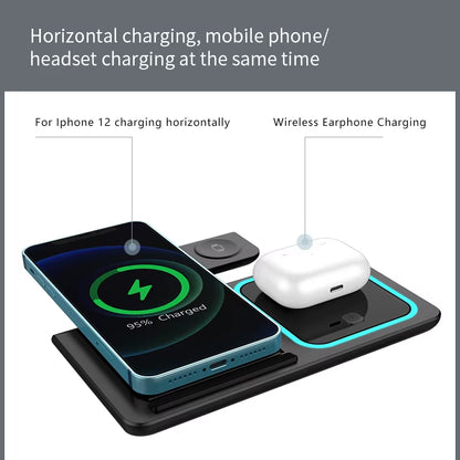  ZAVIO 2026 3-in-1 Fast Wireless Charging Station