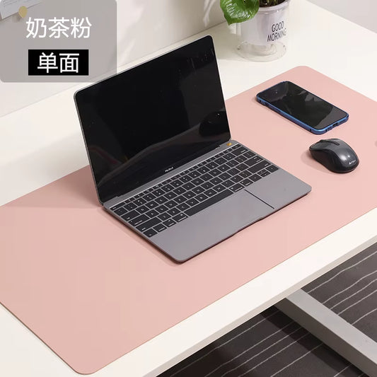 Ultimate Large White Gaming Mouse Pad - Portable, Waterproof, Non-Slip PU Suede Desk Mat for Computer & Keyboard