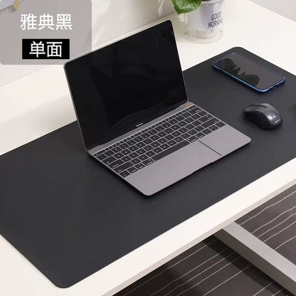 Ultimate Large White Gaming Mouse Pad - Portable, Waterproof, Non-Slip PU Suede Desk Mat for Computer & Keyboard