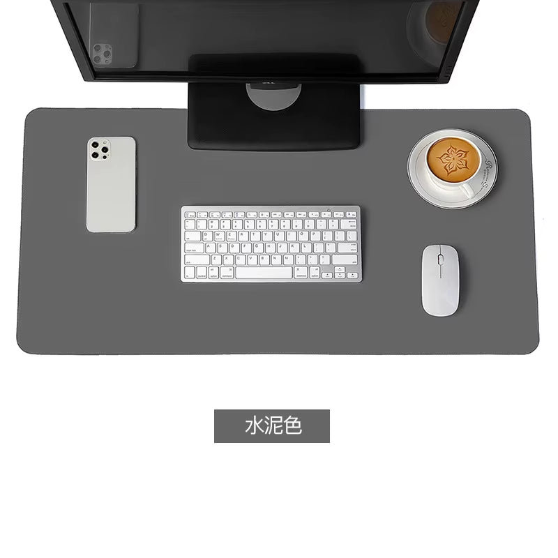 Ultimate Large White Gaming Mouse Pad - Portable, Waterproof, Non-Slip PU Suede Desk Mat for Computer & Keyboard