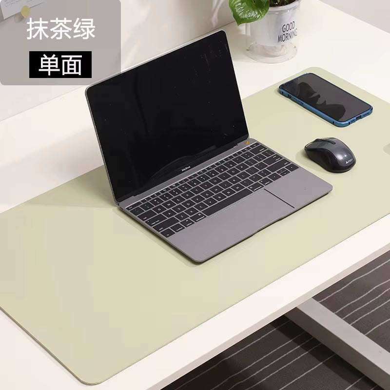 Ultimate Large White Gaming Mouse Pad - Portable, Waterproof, Non-Slip PU Suede Desk Mat for Computer & Keyboard