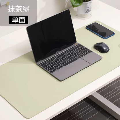 Ultimate Large White Gaming Mouse Pad - Portable, Waterproof, Non-Slip PU Suede Desk Mat for Computer & Keyboard