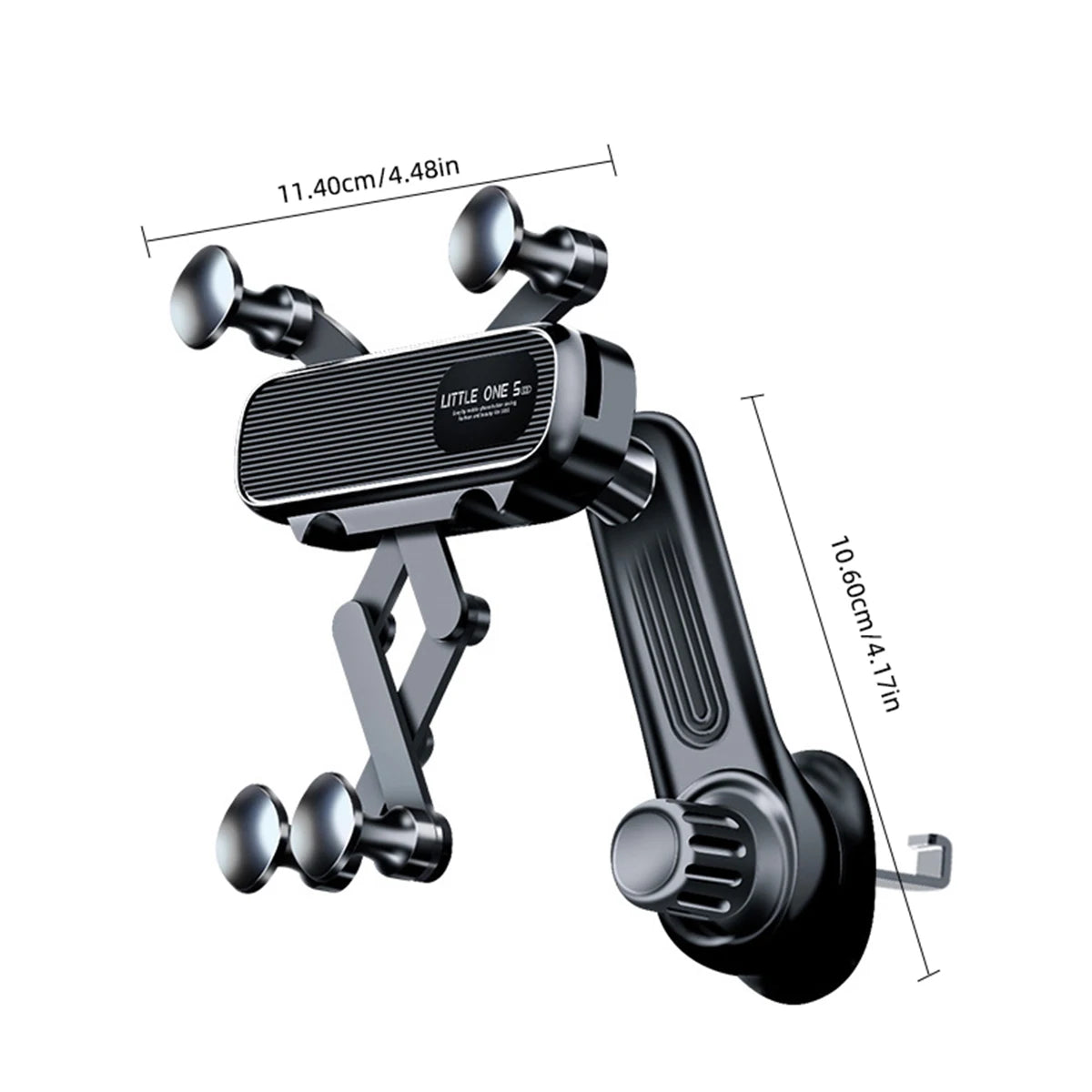  ZAVIO Magnetic Car Phone Holder for 4.7-7 Inch Devices - Universal Air Vent Mount for Smartphones and GPS, Shockproof Design