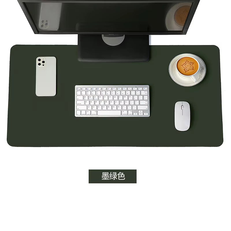Ultimate Large White Gaming Mouse Pad - Portable, Waterproof, Non-Slip PU Suede Desk Mat for Computer & Keyboard