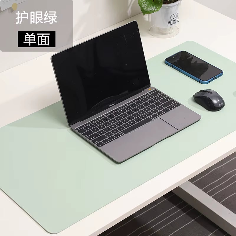 Ultimate Large White Gaming Mouse Pad - Portable, Waterproof, Non-Slip PU Suede Desk Mat for Computer & Keyboard