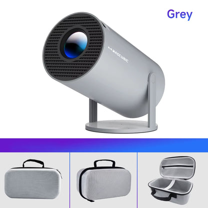 ZAVIO HY300 Pro 8K Android Projector - Dual WiFi 6, 290 ANSI Lumens, Allwinner H726, Bluetooth 5.4, 1080P, 1280x720P Home and Outdoor Cinema Projector