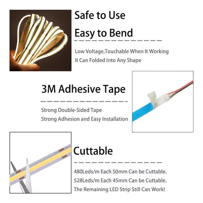 ZAVIO GlowStrip™ — 5M COB LED Light