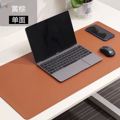 Ultimate Large White Gaming Mouse Pad - Portable, Waterproof, Non-Slip PU Suede Desk Mat for Computer & Keyboard