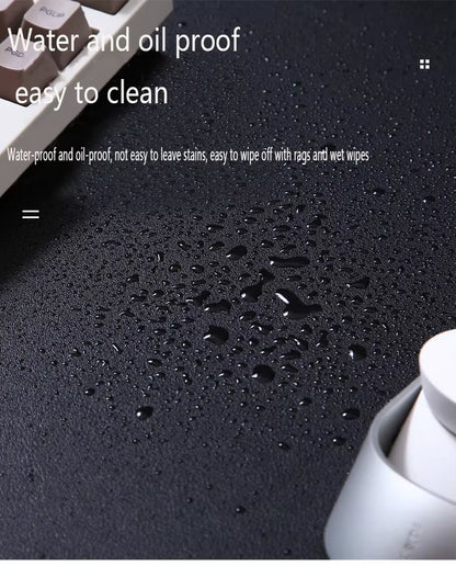 Ultimate Large White Gaming Mouse Pad - Portable, Waterproof, Non-Slip PU Suede Desk Mat for Computer & Keyboard