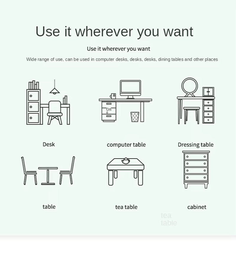Ultimate Large White Gaming Mouse Pad - Portable, Waterproof, Non-Slip PU Suede Desk Mat for Computer & Keyboard